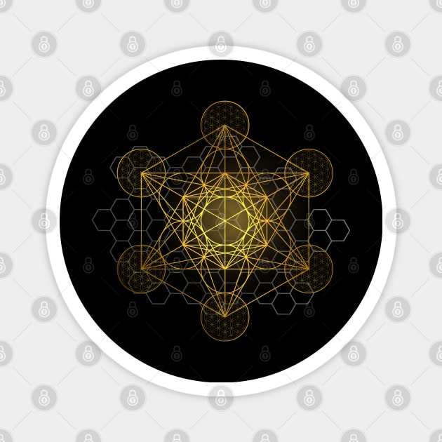 Sacred Geometry Metatron's Cube Magnet by Bluepress